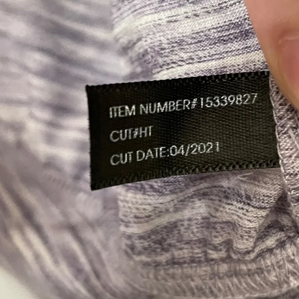 Torrid Womens Size 2 2X 18/20 Active Tank Space Dye Purple Scoopneck Activewear - Picture 7 of 9